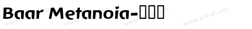 Baar Metanoia字体转换
